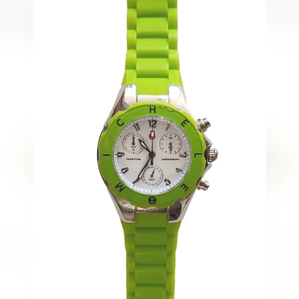 Michele Tahitian Jellybean Chronograph Watch.